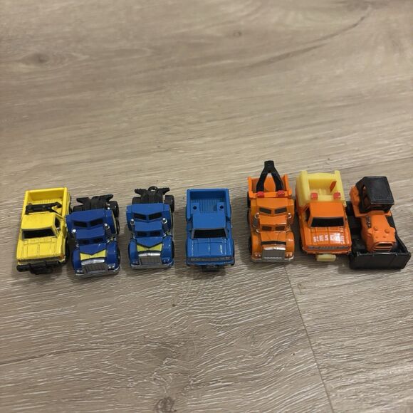 VINTAGE Micro Machines Work Lot of 7: Construction Truck Digger Galoob 80s 90s - Picture 5 of 6